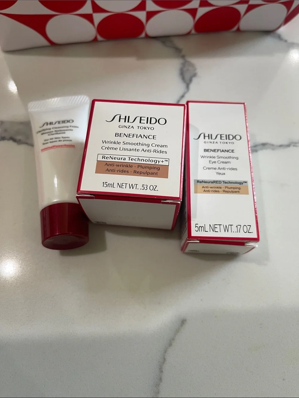 Shiseido set 5 pieces